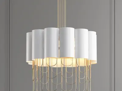NIAGARA gold chandelier 3D model