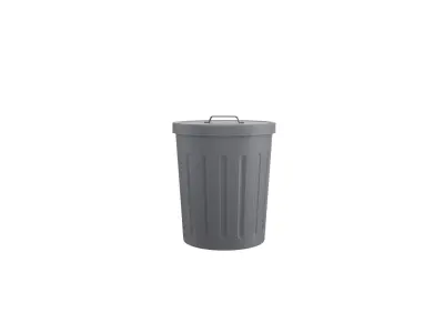 Cartoon Trash Can 3D model