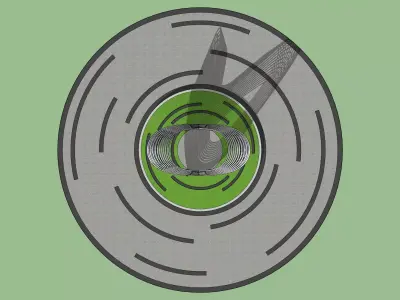 ARTWORK ROUND ABOUT 3D model