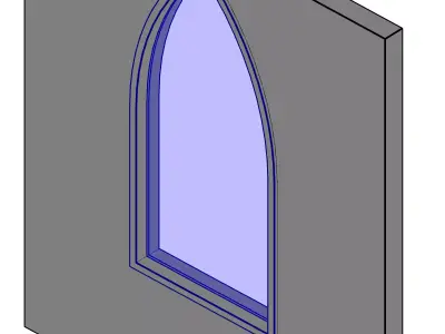 Pointed Window 3D model