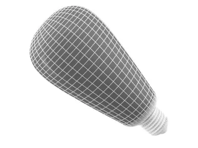 filament led light bulb 3D model