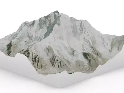 Mount Makalu 3D model