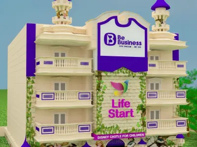 Disney school 3Ds Max 2018 - Vray 3D model