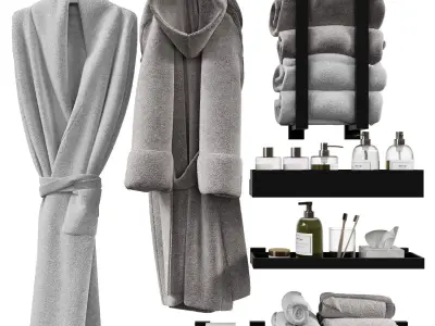 Decorative Bathroom Set 7 3D model