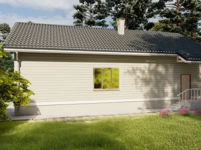 Cottage on the forest 3D model