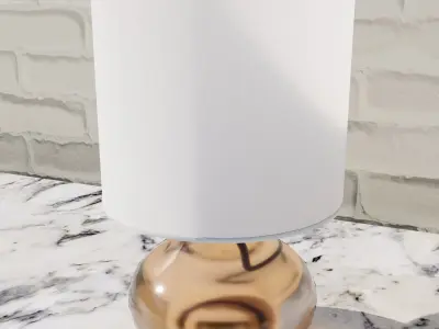 Glass lamp Low-poly 3D model purchase