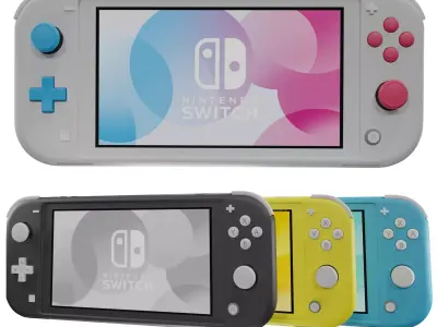 Nintendo switch lite 3D model