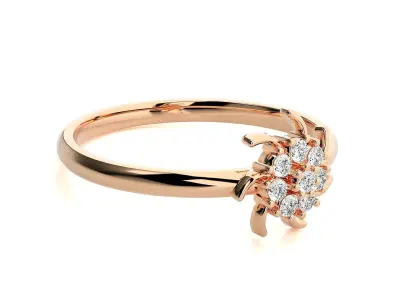 Women ring 3D print model 153