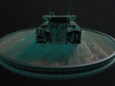 Russian T15 infantry fighting vehicle Low-poly 3D model