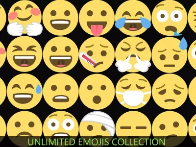 Emojis Collection Texture