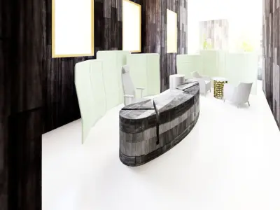 Revit Office building interior design 3D model