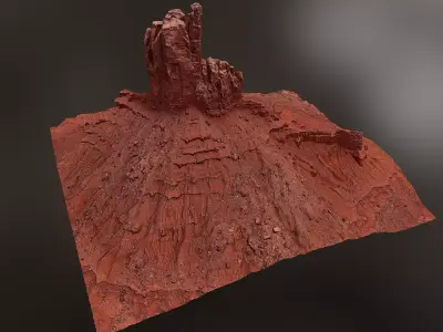 Canyon Cliff E - Scan 3D model