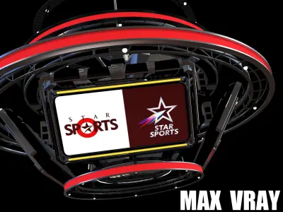 Scoreboard stadium led screen  3D model