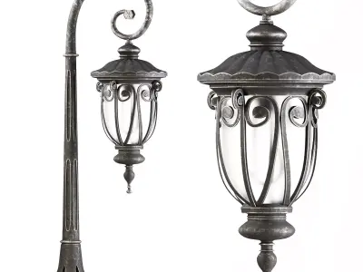 Classic Outdoor Vintage Light 01 3D model