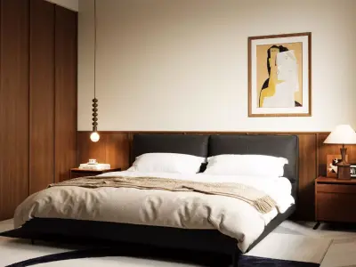 Master bedroom 3D model 3D model