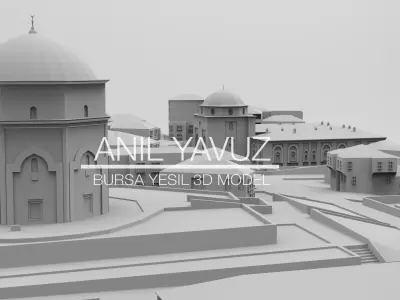 Bursa Yesil District 3D Model - Bursa Yesil Mahallesi 3B Model 3D print model