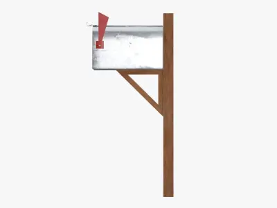 Mailbox classic 02 3D model