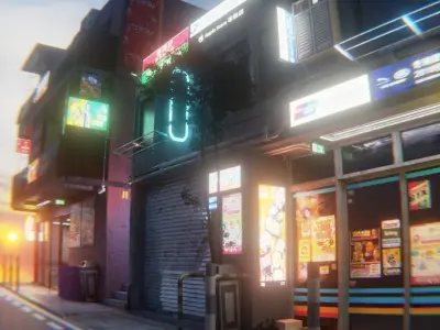 Tokio street 1 3D model