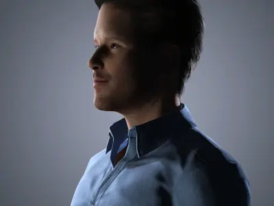 Chris Pratt Character Low-poly 3D model