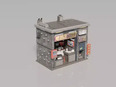 Cyberpunk House 5 3D model