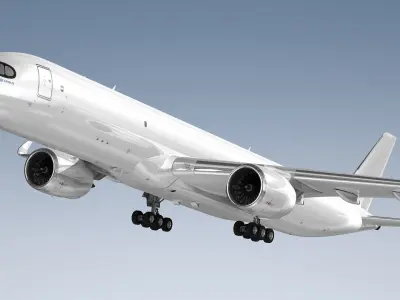  Airbus A350F Generic White 