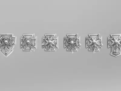 Templar Power Shields 3D print model