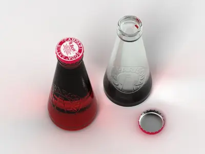 Campari Soda Bottles 3D model