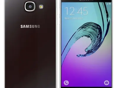 Samsung Galaxy A7 2016 Black 3D model