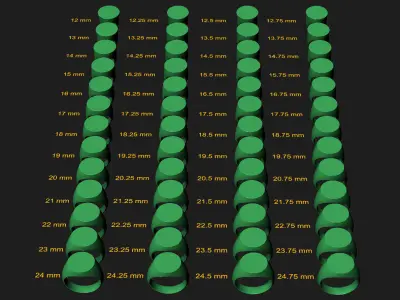 18 mm Signet ring Pack 3D print model