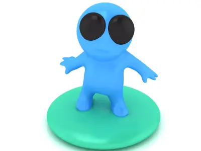 Cute Alien Toy  3D Printable 3D print model