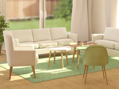 Set of Tables 3D model