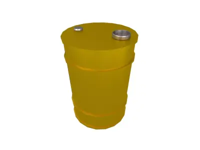 Oil Barrel v1 012 Low-poly 3D model