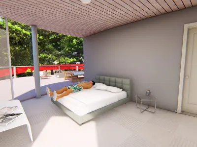 Stripe Crib 3D model