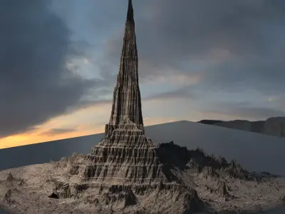 Mars Gods Mountain 3D model