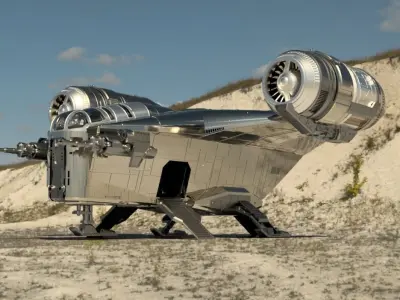 Mandalorian ship Razor Crest 3D print model