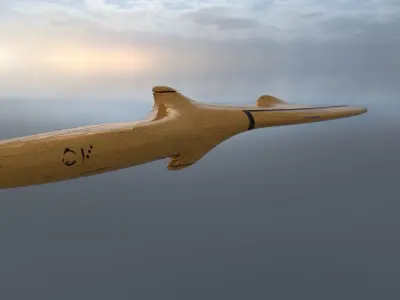 Corvette Spaceship 3D model