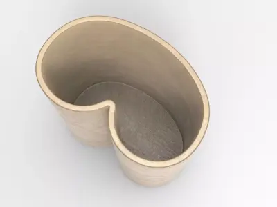 Rara Vase Low-poly 3D model