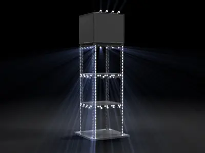  stage and manymore event design Lighting stage planing projecto Low-poly 3D model