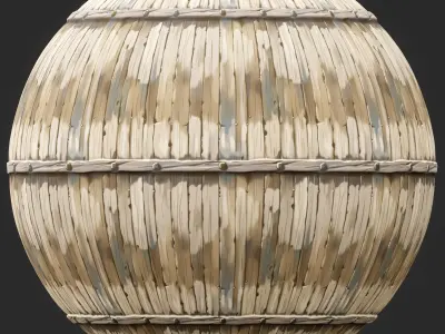 Stylized Wood Fence Seamless Texture Texture