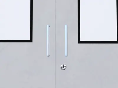 Double Door Low-poly 3D model