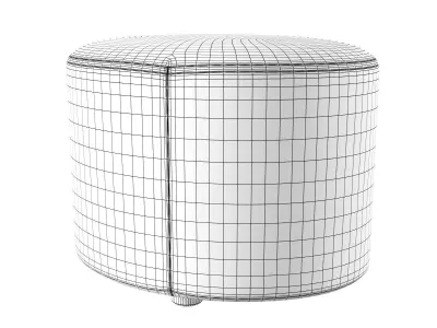 99 Pouf Oval 3D model