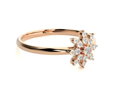 Women ring 3D print model 85