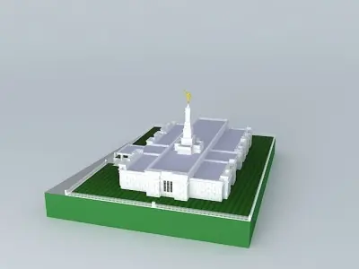 LDS Temple Melbourne Australia Templo Mormon. Free 3D model