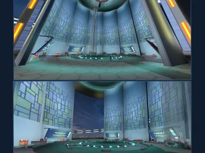 Light Park 3D model