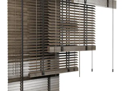 Wooden Blind 120cm 3D model