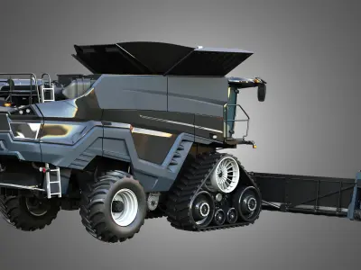 IDEAL - S96 - Combine Harvesters - Corn Harvester Head 2 in 1 3D Model Pack