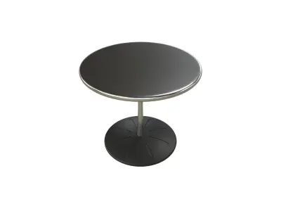 Table-1 round table with base 3D model