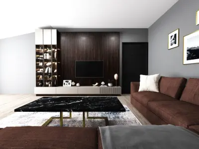 LIVING ROOM ROOF 3D model