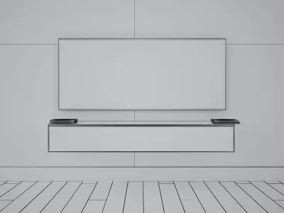 TV commode - Living room furniture 06 3D model