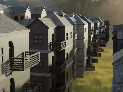 City Pack Low-poly 3D model buy